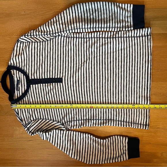 Levi’s Made And Crafted slim fit striped Henley Size: Medium - Picture 3 of 15
